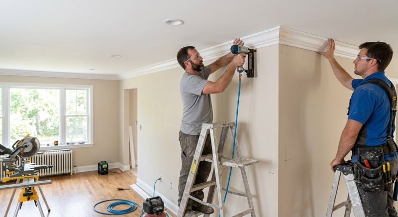 House Molding Installation in Wilmington, NC