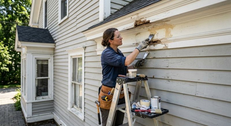 Wooden Eaves Repair in Conroe, TX